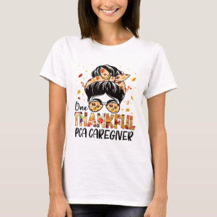 Camiseta Pca Cuidador Um Feliz Jogo de Ação de Graças