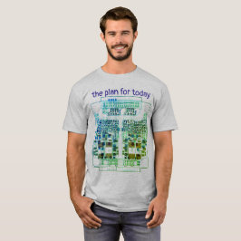 Camiseta PCB Printed Circuit Board Platinen-Shirt mit Plan