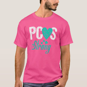 Camiseta Pcos forte Consciência PCOS Sintomas do ovário pol