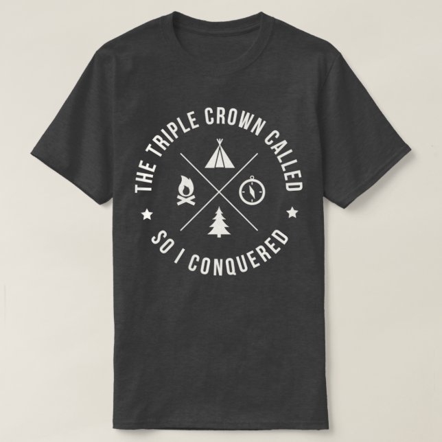 Camiseta PCT Tripla do ThruHiker em CDT (Frente do Design)