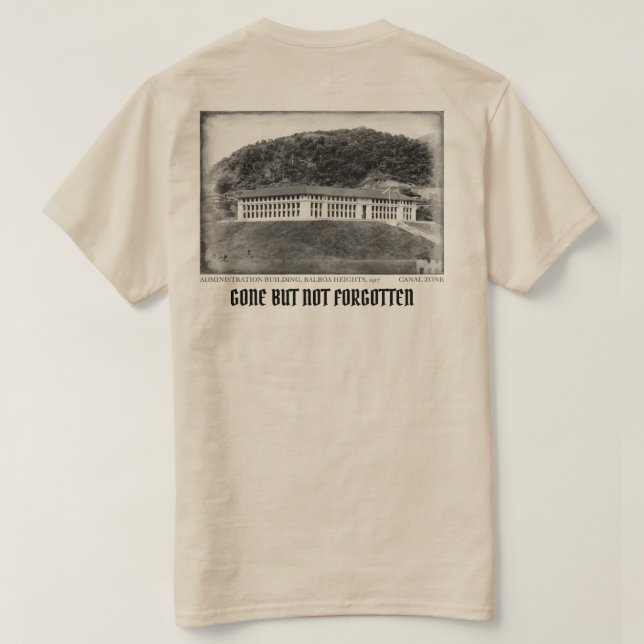 Camiseta PCZ, edifício de Administração (Verso do Design)