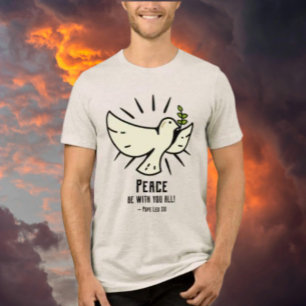 Camiseta Pé da Paz - "A Paz Esteja Com Vocês Todos!"