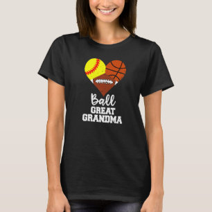 Camiseta Pé de basquete de vovó de Excelente de bola de sof