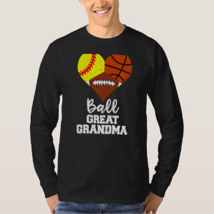Camiseta Pé de basquete de vovó de Excelente de bola de sof