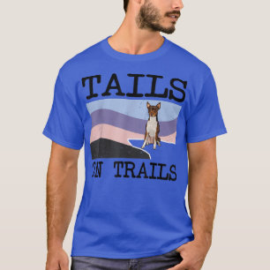 Camiseta Pé De Brinquedo Pavimentos De Terrier Em Trilhos C
