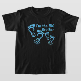 Camiseta Pé de Irmão Mais Velho Irmão Mais Novo