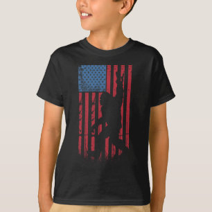 Camiseta Pé Grande 4 De Julho Funny Bigfoot American Usa Fl