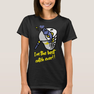 Camiseta Pé Grande Alien Pescaria Homens Divertidos OVNI Sa