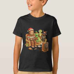 Camiseta Pé Grande Alienígena Nessie Mothman Jogos Retrô Na