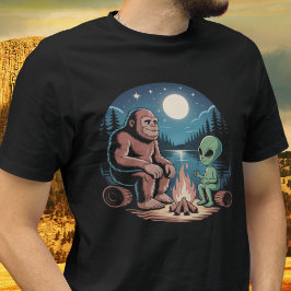 Camiseta Pé-grande Alienígena OVNI Críptido Noite Paranorma