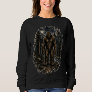Camiseta Pé Grande ao Luar Solto Aquarela Floresta Críptido