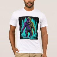 Pé Grande Asquatch em Teal e Preto