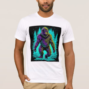 Camiseta Pé Grande Asquatch em Teal e Preto