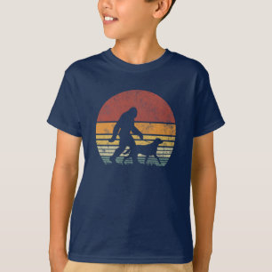 Camiseta Pé Grande Caminhando Labrador Cão de Retriever Vin