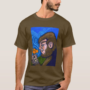 Camiseta Pé grande cheirando a flor
