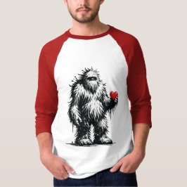 Camiseta Pé Grande com um Coração