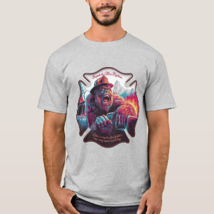 Camiseta Pé Grande: Combate a Incêndio