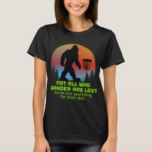 Camiseta Pé Grande Disco Golfe Sasquatch Lançador de Corren
