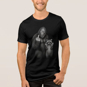 Camiseta Pé Grande e Mão Média do Guaxinim