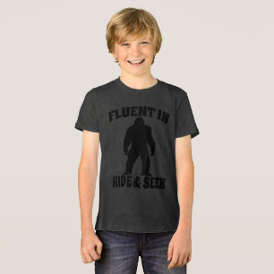 Camiseta Pé Grande Engraçado - Fluente em Esconde-Esconde
