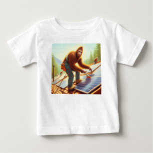Camiseta Pé-Grande Instalando Painéis Solares
