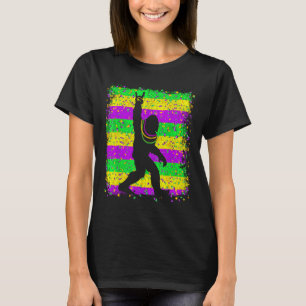 Camiseta Pé Grande Mardi Gras Sasquatch Homens Engraçados C