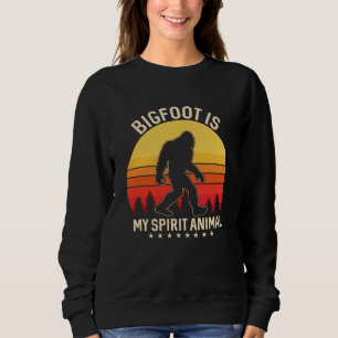 Camiseta Pé Grande meu Animal Espiritual Pé Grande Retro