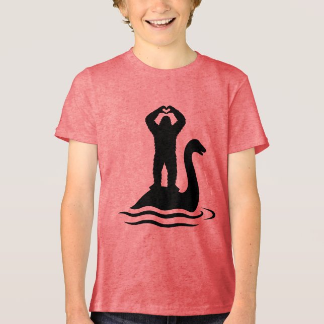 Camiseta Pé-Grande Monstro do Lago Ness (Frente)