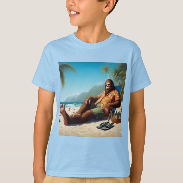 Camiseta Pé Grande na Praia (Frente)