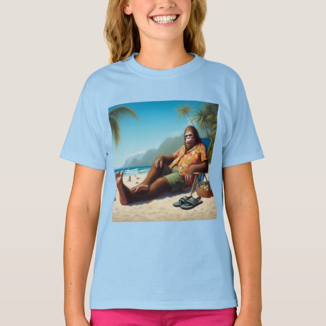 Camiseta Pé Grande na Praia (Frente)