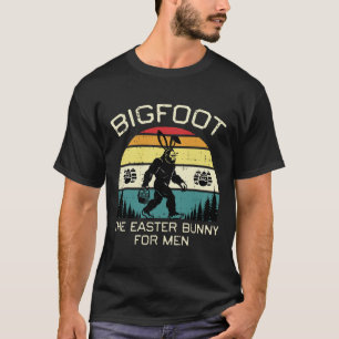 Camiseta Pé Grande O Coelho de Páscoa Para Homens Sasquatch