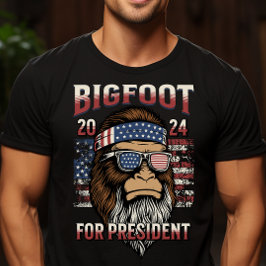 Camiseta Pé Grande para o Presidente Funny