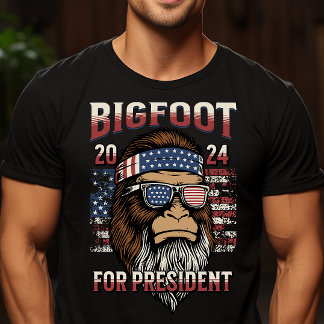 Camiseta Pé Grande para o Presidente Funny
