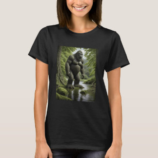 Camiseta Pé grande parado em um desenho animado