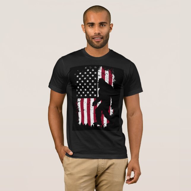 Camiseta Pé Grande Patriótico (Frente Completa)