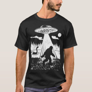 Camiseta Pé Grande, Pé Grande, Ufo Abdução Engraçado Sasqua