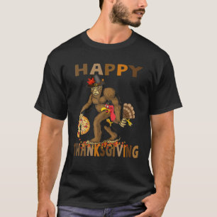 Camiseta Pé Grande Peregrino Turquia Pumpkin Feliz Ação de 