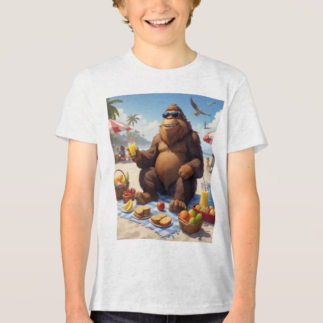 Camiseta Pé Grande, Pés na Areia (Frente)