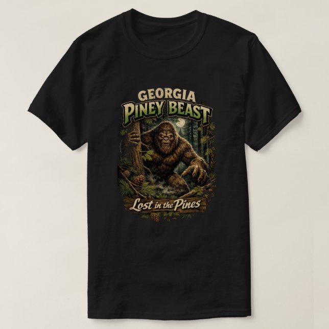 Camiseta Pé-grande Sasquatch (Frente do Design)
