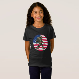 Camiseta Pé-grande Sasquatch Camuflagem