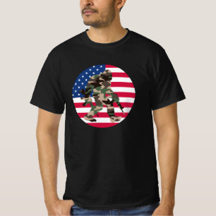 Camiseta Pé-grande Sasquatch Camuflagem