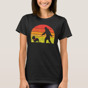 Camiseta Pé-Grande Sasquatch Pitbull Cachorro-Sol