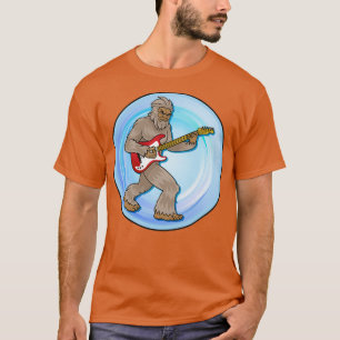 Camiseta Pé Grande Sasquatch Tocando Violão