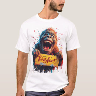 Camiseta Pé Grande Sasquatch Yeti Monstro Criatura