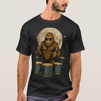 Camiseta Pé Grande Tocador de Bateria Música Rock Mais Dive