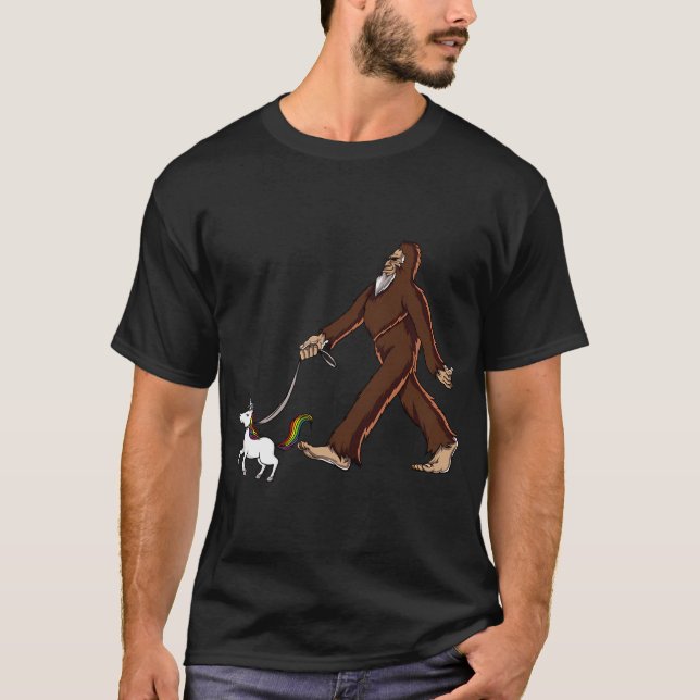 Camiseta Pé-grande Unicórnio Andando (Frente)