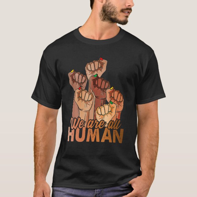 Camiseta Pé-Mãos Negra História Mês Igualdade Africano Am (Frente)