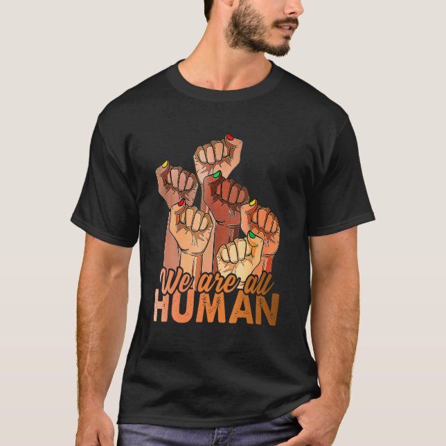 Camiseta Pé-Mãos Negra História Mês Igualdade Africano Am (Frente)