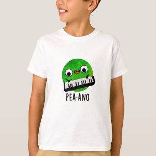 Camiseta Pea-ano Funny Music Veggie Pea Pun