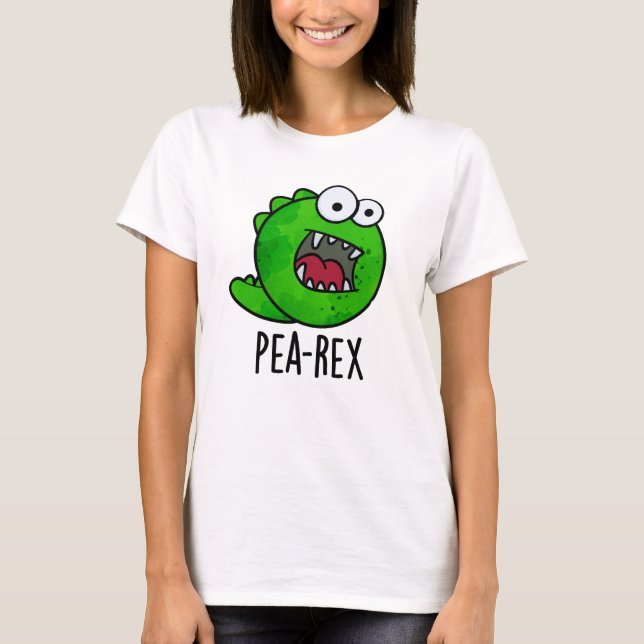 Camiseta Pea Rex Funny Dinosaur Veggie TRex Pun (Frente)
